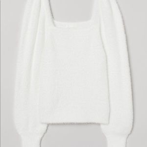 H&M Puff Sleeve Fluffy Sweater